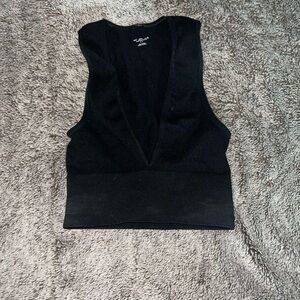 Urban Outfitters Black Sleeveless Crop Top